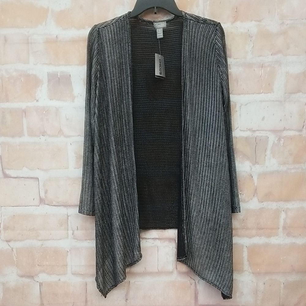 Chico's Silver Cardigan